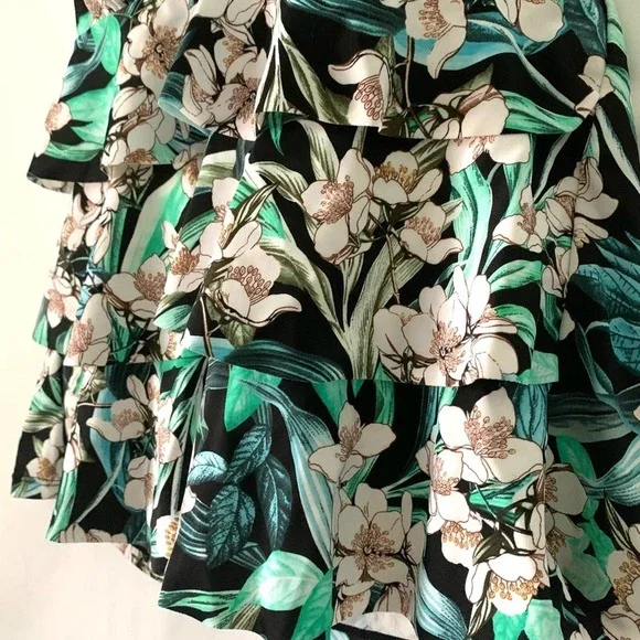 Swim Solutions Bouquet Tiered Halter size 10 - Picture 5 of 6